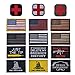 R.SASR Bundle 15 Pieces Tactical Military Morale Patch Set, USA Flag Patches and Morale Patch. (Mixed 15 Pieces)