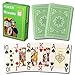 Modiano Cristallo 100% Plastic 4-Pip Jumbo Index Playing Cards (Light Green)