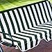 Coral Coast Tortuga Cay 2 Person Striped Adjustable Tilt Canopy Metal Swing- Dark