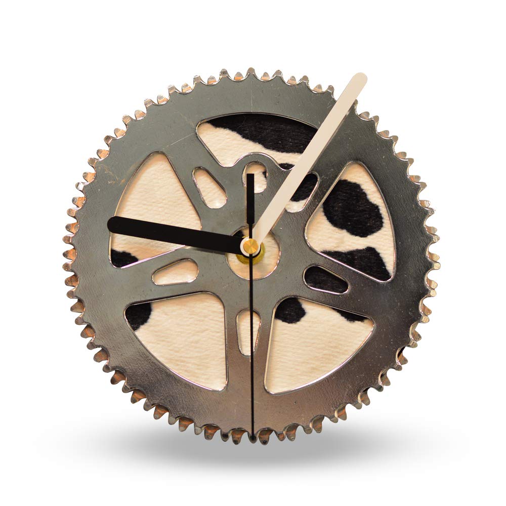 Bikes Bazaar Clock, metal, Black, White, One Size