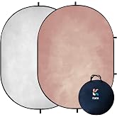 Kate Collapsible Backdrop Pink Light Gray Headshot Photo Backdrop 161 | Pink Light Gray Collapsible Backdrop, 5x6.5ft(1.5x2m), for Self Tape,Portrait, Video, Photoshoot