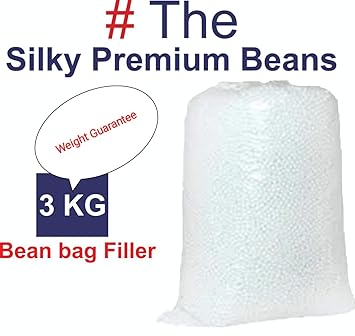 # The Silky Beans 3 KG Premium Bean Bag Filler/Refill/Filling.