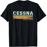 Vintage Stripes Cessna PA T-Shirt