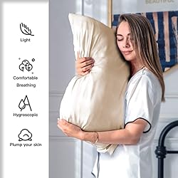 Natural Mulberry Silk Pillowcase for Hair and Skin