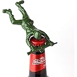 Creative 3D Army Man Bottle Opener,Unique Easy Opening Bottle Opener for Beer and beverage （Green ）