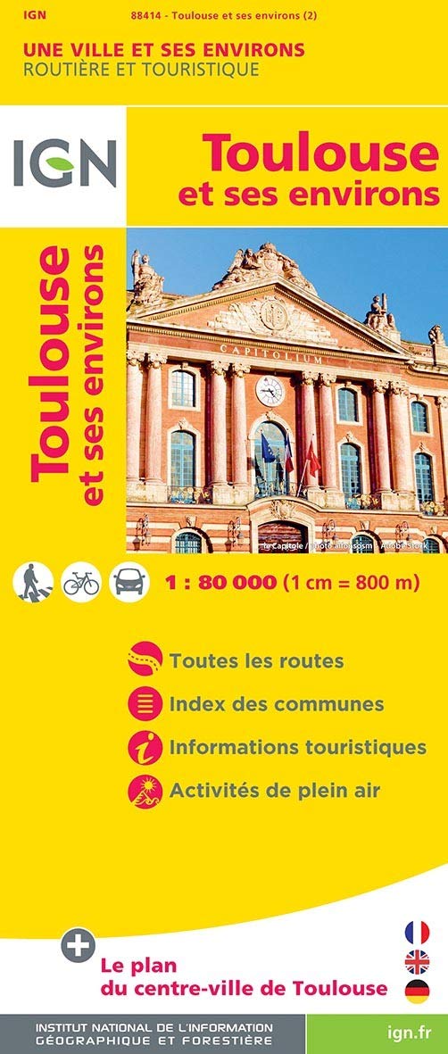 Toulouse Surround French Edition Ville Et Ses En Institut Geographique National Amazon Com Books