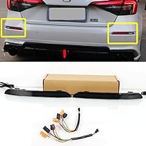 Smoked LED Rear Reflectors For Honda Civic 11th Gen - Brake Tail Turn Signal Lights Plug & Play