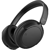 VOKALEN Hyper GO Wireless Over-Ear Noise Cancelling Headphones with Mic, Long Playtime, Bluetooth Headphones, Hi-res Audio,3D Sound Profile, Ultra-Lightweight for Travel, Work, Study (Black)