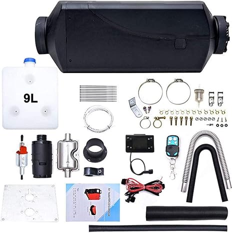 Amazon Champion Crafts エアヒーター 9l燃料タンク付き 12v車用ヒーター 軽油 Ffヒーター Lcdスクリーン エアパーキングヒーター 燃料フィルター付き ディーゼル車用 車載用暖房 低燃費 船舶 トラック バン キャンピングカー バス用 車載用冷暖房器具 車 バイク