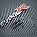 High performance parts New Type R Logo Grill Grille Emblem (Universal Fitment for All Vehicles) Red Black and Silver