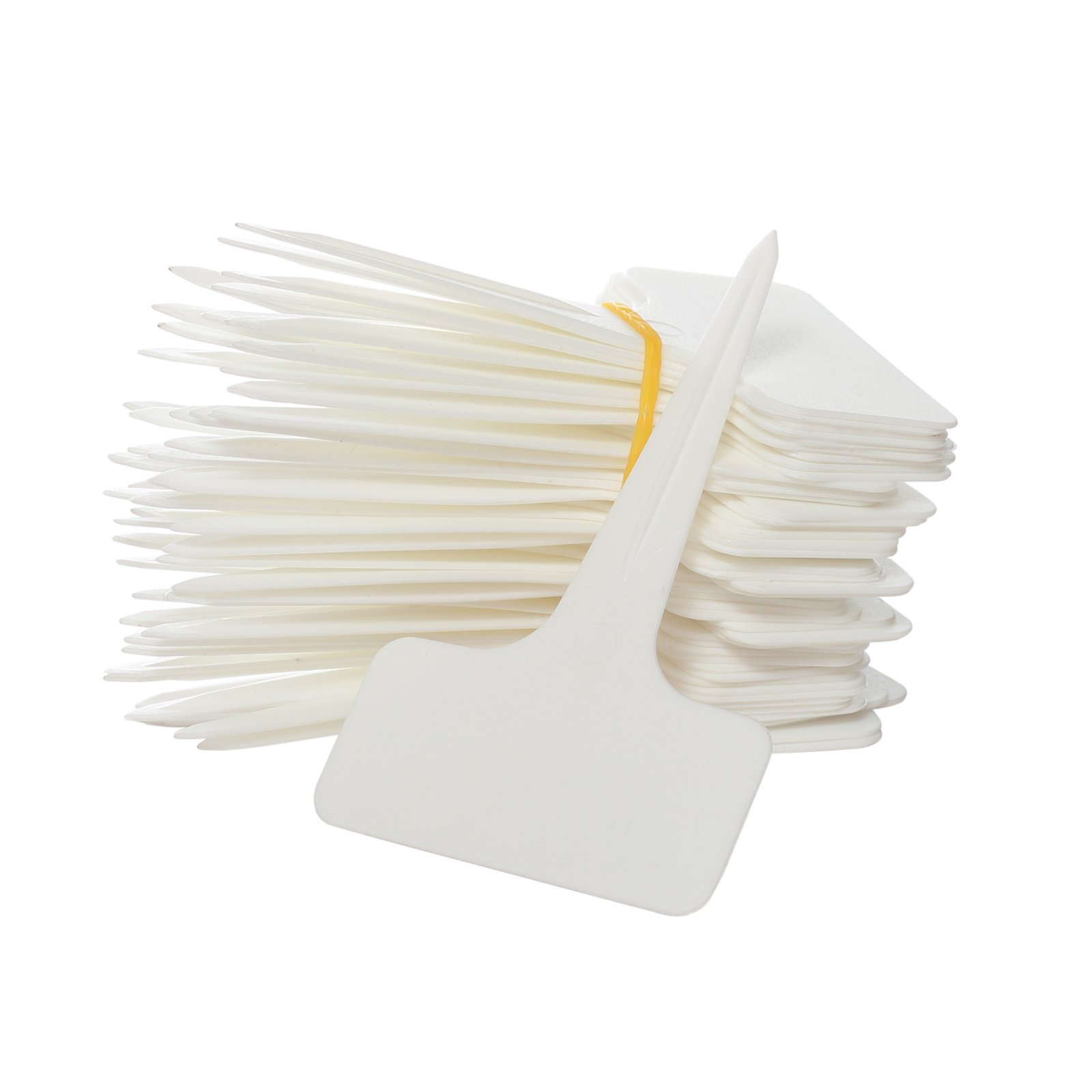 Prudance® 50pcs T Tag Plant Markers - Premium Nursery Garden Labels - White