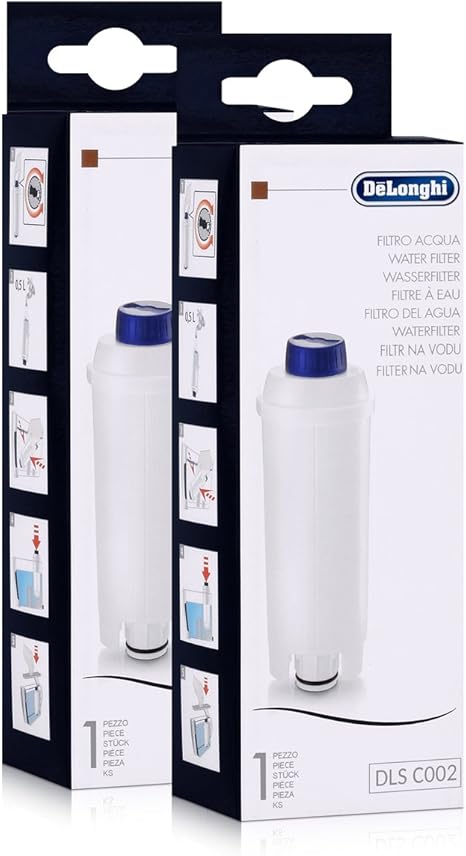 Delonghi Water Filter Dls C002 Pack X2 For Delonghi Espresso And Bean To Cup Machines