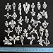 30pcs Mix Stainless Steel Tones Alloy Bead Cage Pendant Pearls Stones Rock to Cage,Add Perfume and Essential Oils to Create a Scent Diffusing Locket Pendant Charms