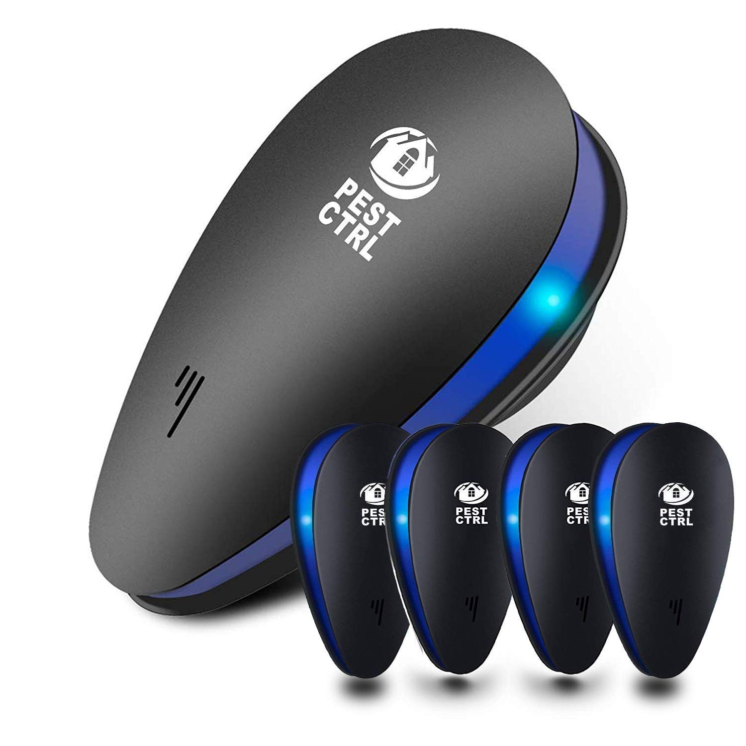 Ultrasonic pest Repeller x4 units - Humane control - deterrent plug in for mice, rat, spider, squirrel, moths, bats, crickets, rodents, insects.Pet friendly