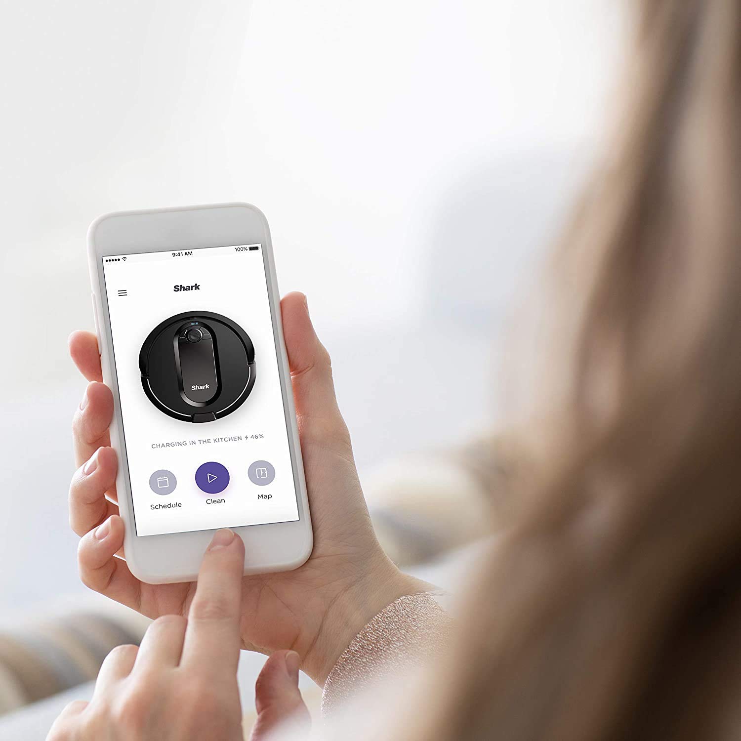 Shark RV1001AE IQ Robot Self-Empty XL, Robot Vacuum with IQ Navigation, Home Mapping, Self-Cleaning Brushroll, Wi-Fi Connected, Works with Alexa, Black - View 4