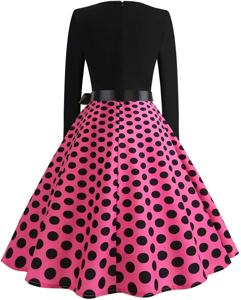 polka dot prom dress