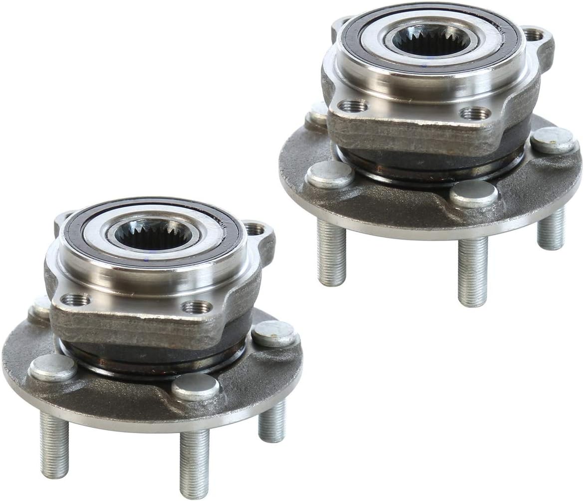 2 DTA Front Wheel Bearing Hub Assemblies Compatible With 2015-2018 Forester Impreza Crosstrek; 2015 XV Crosstrek Replaces OEM# 28373-FL000, 28373-SC000