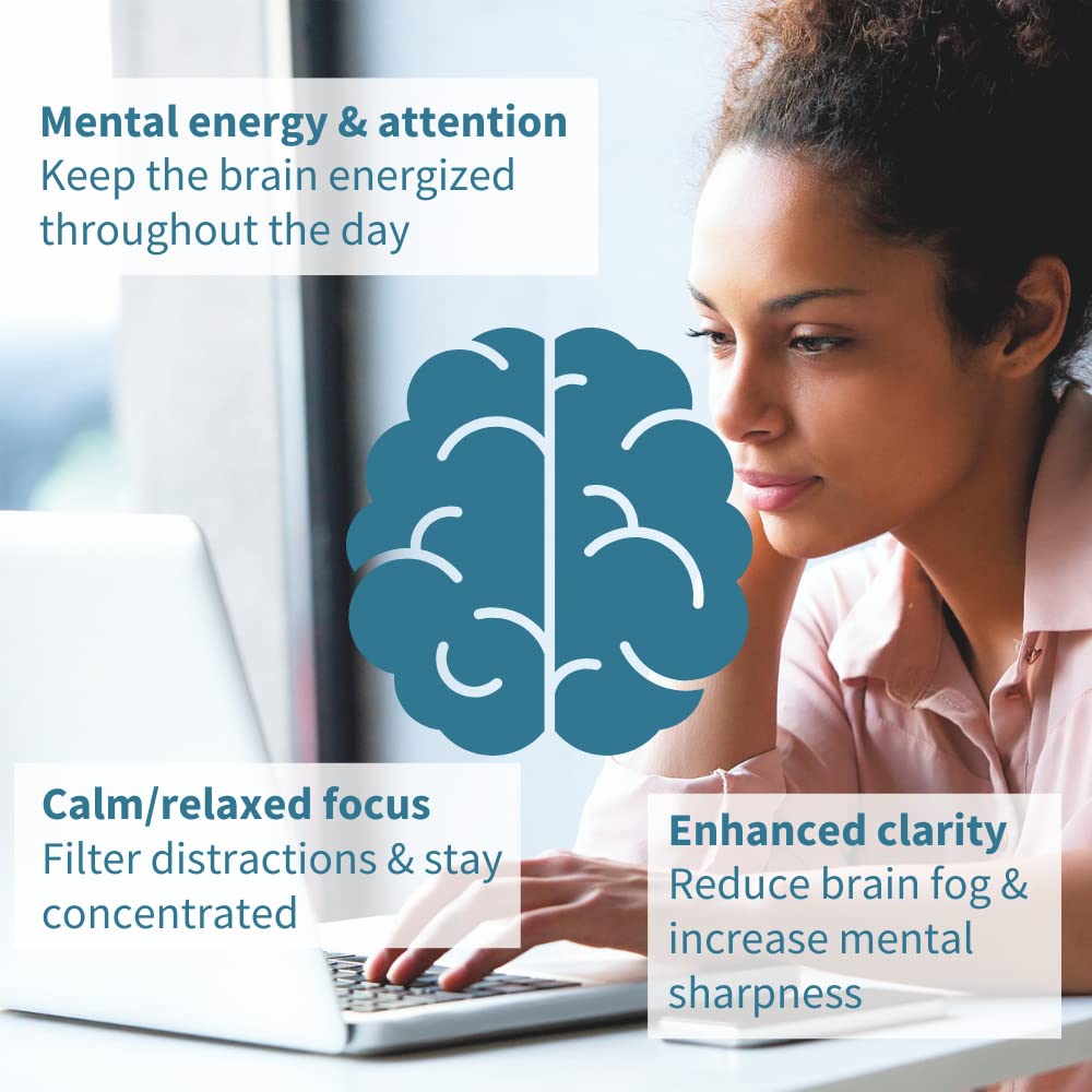 Igennus Focus - Nootropic with 200mg Natural Caffeine, Methylated B Vitamins, L-Theanine, Taurine, L-Tyrosine, Clean Energy, Brain Booster & Cognitive Performance, Non Jittery, 60 Capsules