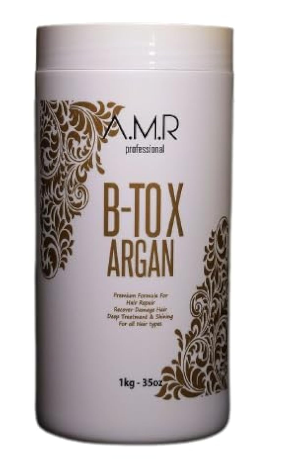 BTOX ARGAN AMR PROFESSIONAL INTENSE REPAIR CARE - FORMOL FREE - For Very Damaged Hair (1 kg)