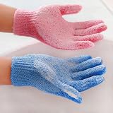 Milisten 4 Pairs Bath Exfoliating Gloves Shower Scrubbing Massage Mitts for Men view 4