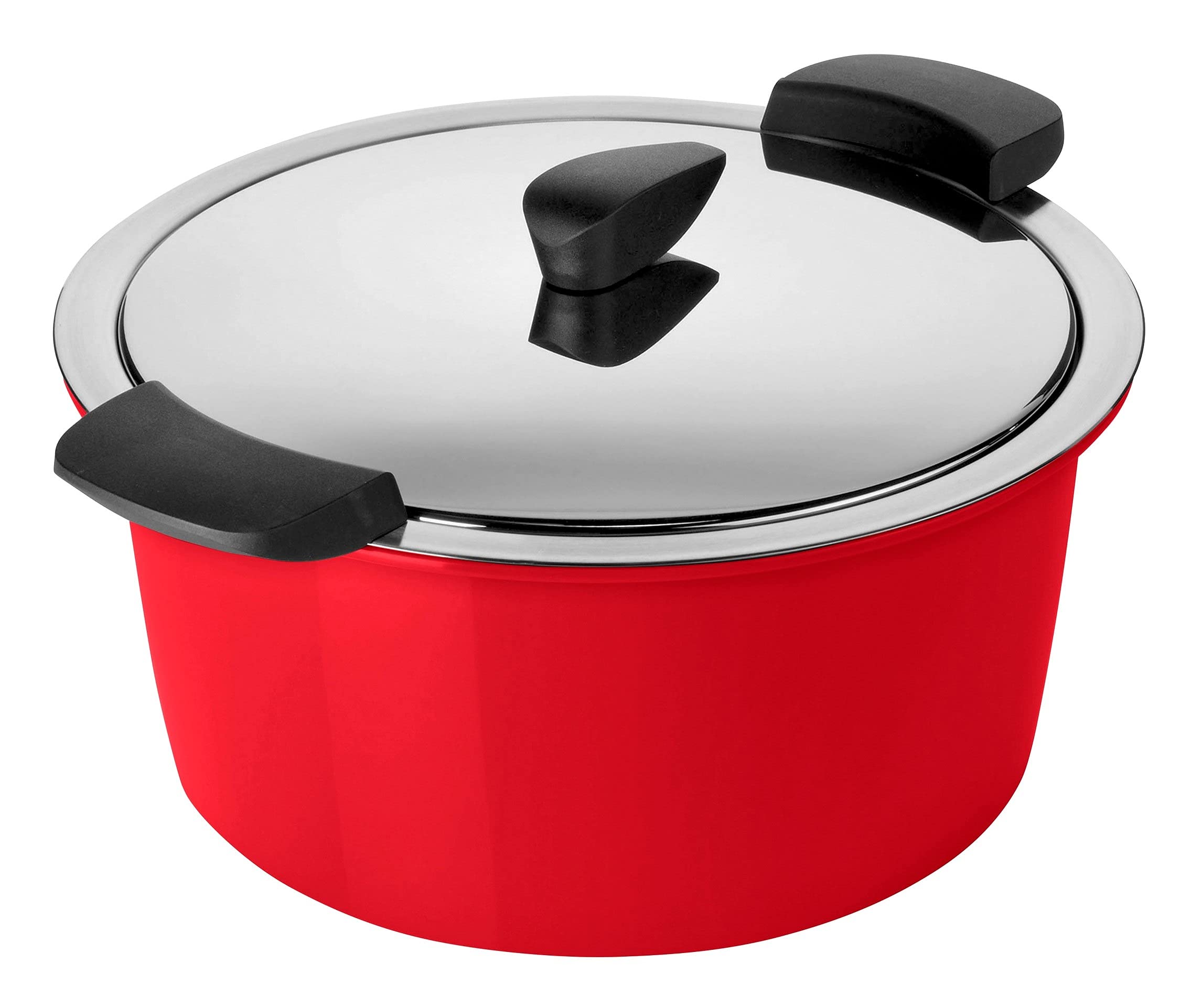 KUHN RIKON Hotpan Serving Casserole Pot, 2 Litre/18 cm, Red