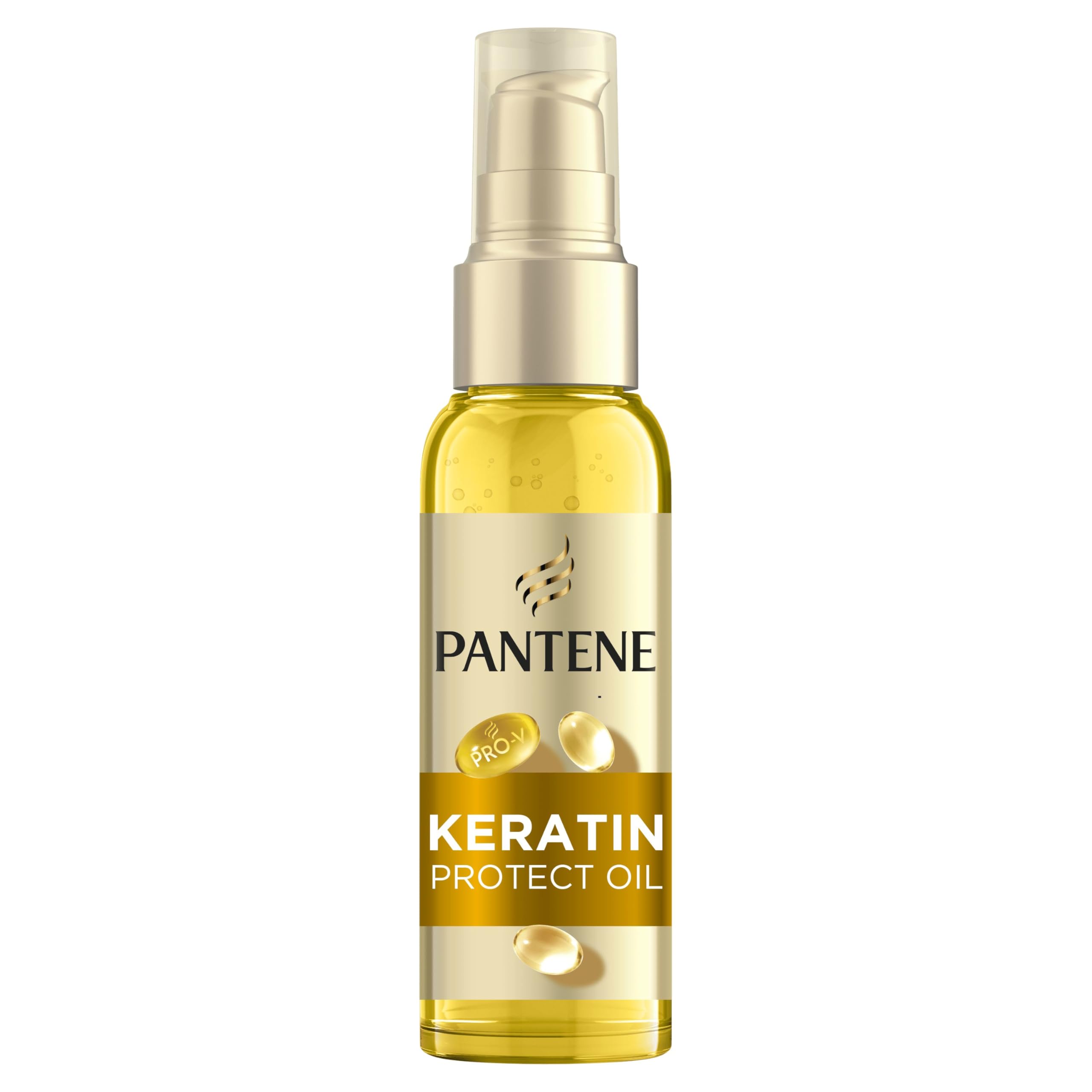 Pantene Pro-V Repair & Protect Keratin Protect Hair Oil 100ml for Intensive Care, Daily Leave in Nourishing Oil, It Helps Repair Hair Surface Damage in One Use, Perfect for Dry, Damaged Hair