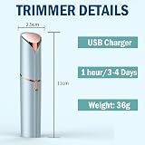 KAYZON Lady Shaver for Women USB Rechargeable Facial Hair Remover view 4