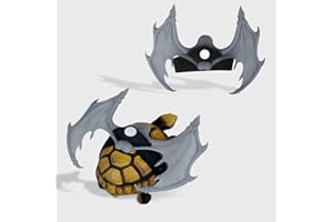 ENRICHOICE Turtle Leash,Tortoise Costume,Turtle Wings Pet Accessory Sweater for Turtle Funny Halloween Costumes Accessories(Grey)