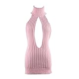 YOMORIO Women's Sexy Virgin Killer Sweater Backless
