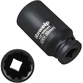 30mm 12‑Point Axle Nut Impact Socket | 1/2 Inch Drive Heavy‑Duty Wheel Hub Axle Nut Socket for Automotive Repair
