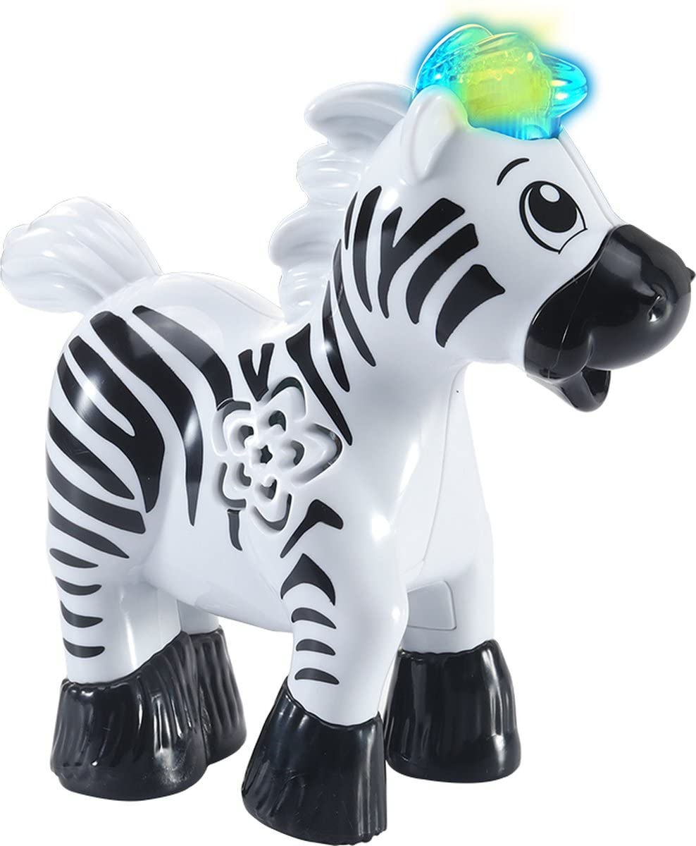 Vtech - Soef Animals Zayn the Fast Zebra with Light, Sound Effects & Happy Comments - Pack of 1