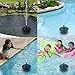 CINOTON Solar Fountain, Solar Powered Bird Bath Pump 1.4W Floating Solar Panel Fountain Water Pumps Kit Outdoor Birdbath Water Fountain Pump for Pond, Pool, Patio and Garden Decoration