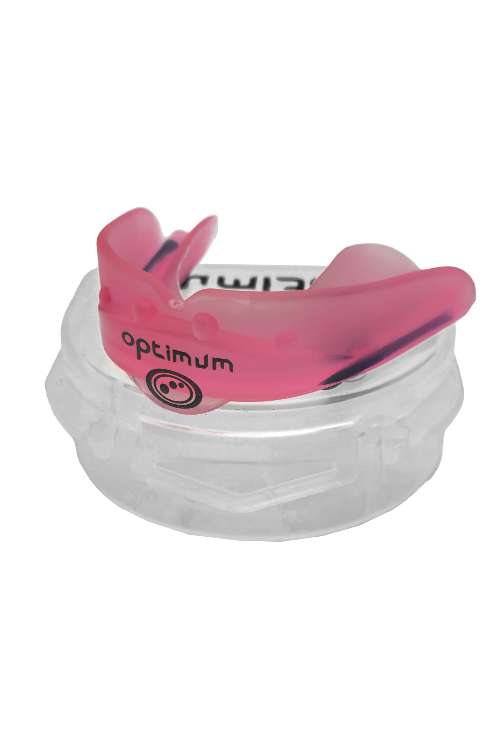 Optimum Matrix Mouthguard Gum Shield Slim Fit with Case for Rugby Hockey Boxing MMA Martial Arts Judo Karate Taekwondo Contact Sports - Pink, Senior