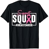 Support Squad Breast Cancer Awareness Pink Ribbon T-Shirt
