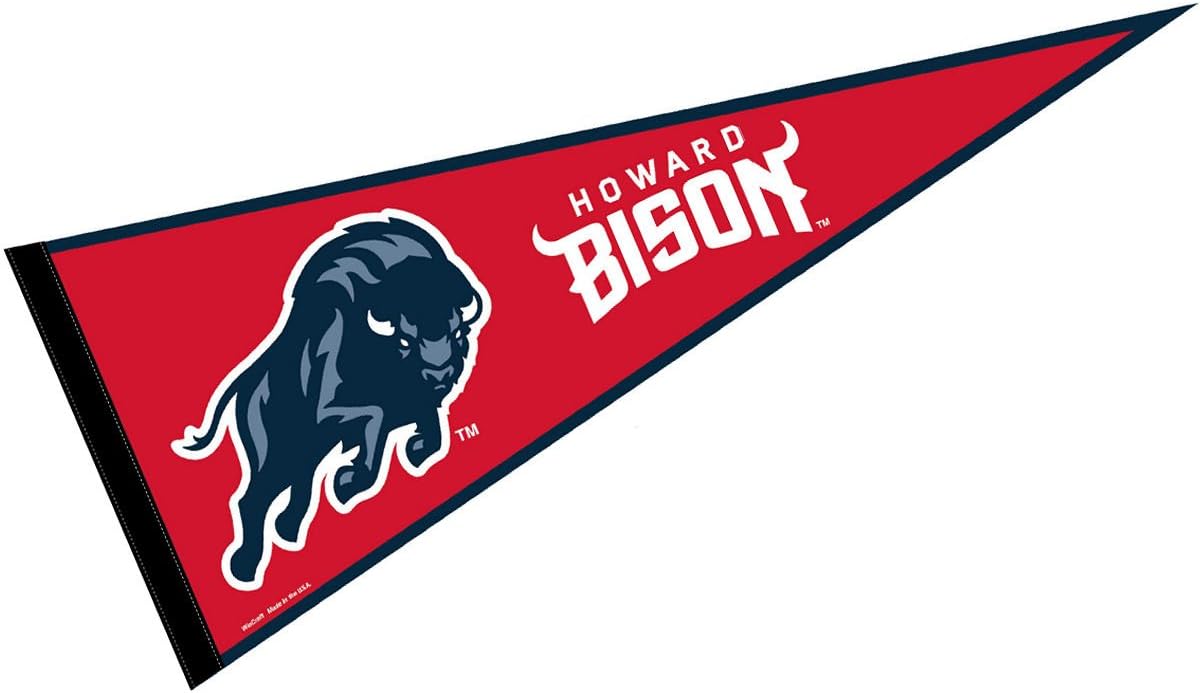 College Flags & Banners Co. Howard Bison Pennant Full Size