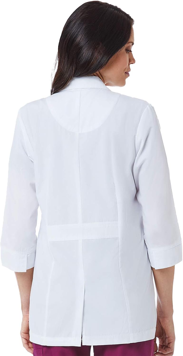 Red Panda Maevn Women's 3/4 Sleeve Lab Coat: Clothing