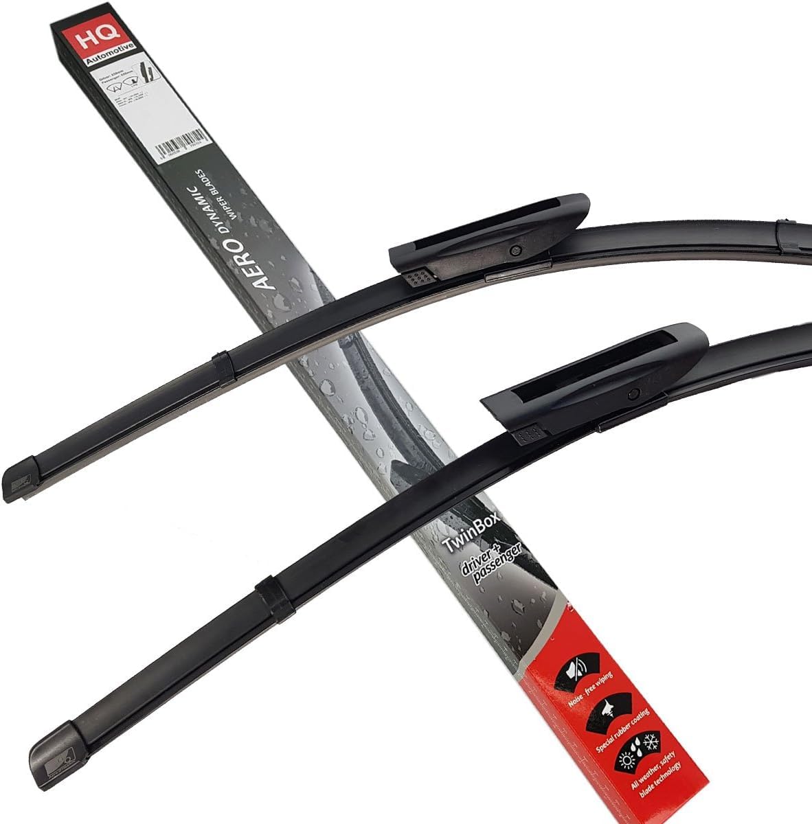 HQ Automotive Wiper Blade for CITROEN Distatch Jumpy Nemo Space Tourer; FIAT Fiorino Qubo; PEUGEOT Bipper Expert Traveller; TOYOTA Proace Front Set, AD02-627