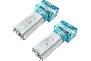 Artshu Micro Vacuum Pump DC 3V 6V 60KPA High Negative Pressure Low Flow Air Pump Water pump For Cupping Device Fish Tank 0.5L/min (Green, 6V 2PCS)