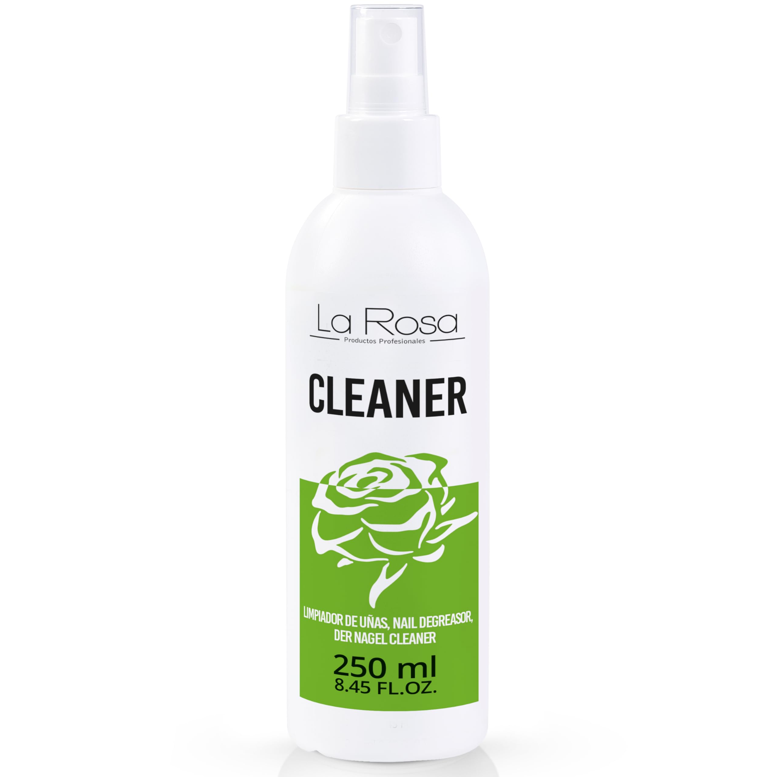 LaRosa CLEANER Nail Cleanser for gel nails 250ml SPRAY, lemon scent, isopropyl alcohol FREE, Gel Nail Polish Residue Remover, Sanitising Nail Plate & Removing Tacky Layer