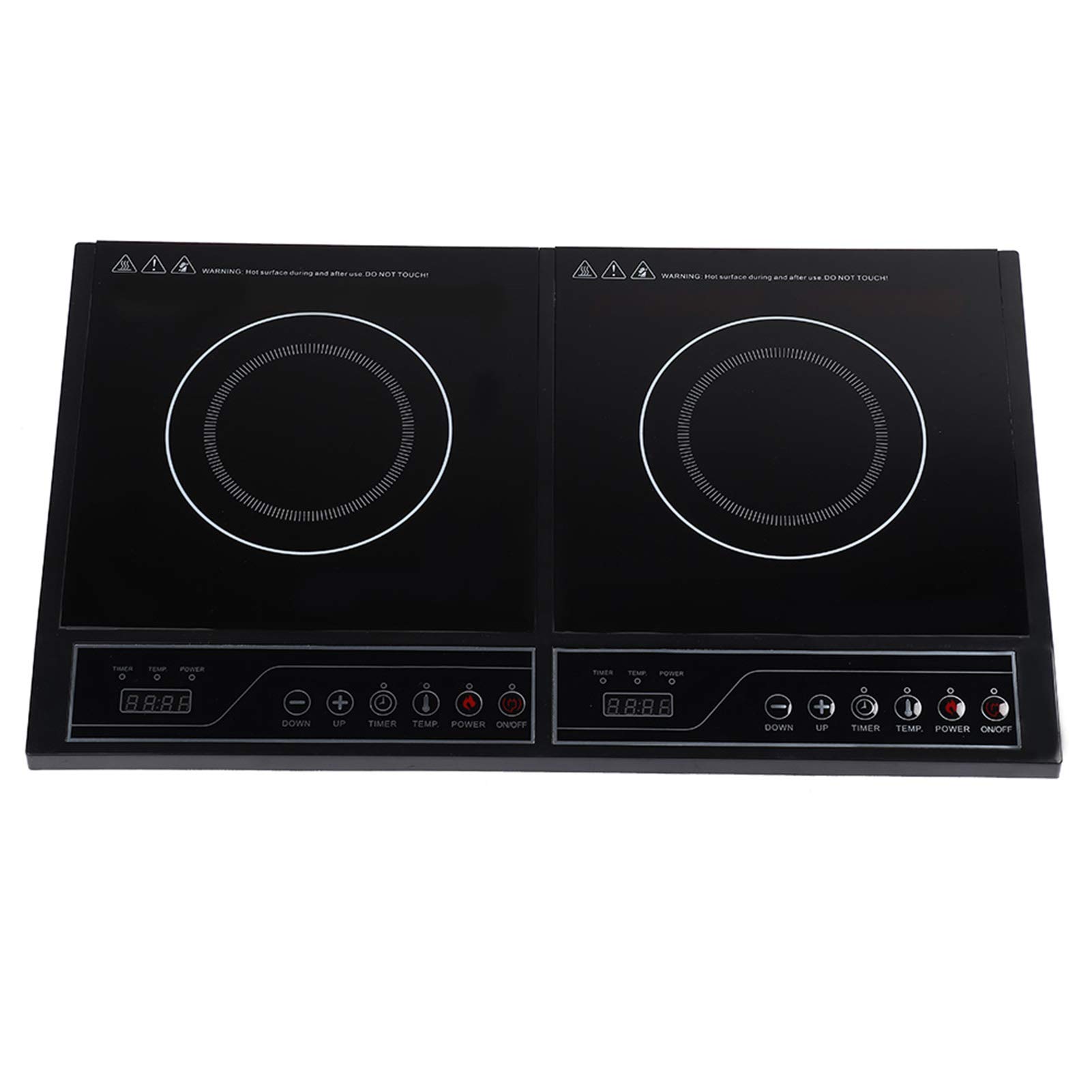Double Induction Cooktop - Portable Digital 110v/2000w Electric Stove Induction Cooktop Touchpad Ind