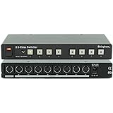 8x1 (8:1) S-Video S-VHS Video Switch Switcher Selector + IR Remote Control