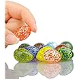 vskikris 1.3 Inch Crystal Easter Eggs Decorations - Handmade Miniature Collectible Figurines for Easter Crafts, Home Decor, Party Favors (Set of 12) - Gift for Boys Girls Holiday Decorative Accents