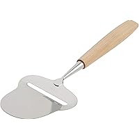 Norpro Stainless Steel Cheese Plane Slicer with Wooden Handle, Silver