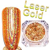 Gocheaper Mirror Nail Polish,Plating Paste Metal Color Gel Powder Laser Gold (Gold)
