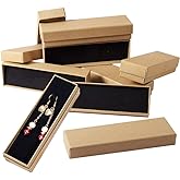 PH PandaHall 20 Pack Jewelry Gift Boxes, Valentine Necklace Bracelet Box Rectangle Packing Boxes with Sponge for Selling Pen Jewelry Birthday Wedding Engagement Mother's Day 1.6x5.2x1”