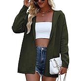CiCiBird Womens Hooded Oversized Cardigan Sweaters 2025 Fall Knit Coatigan Trendy Open Front Sweater Coat