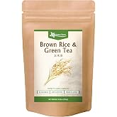 Onkatsu Frarm Genmaicha Brown Rice Tea Bags 50 Count Teabags Japanese Tea Caffeinated