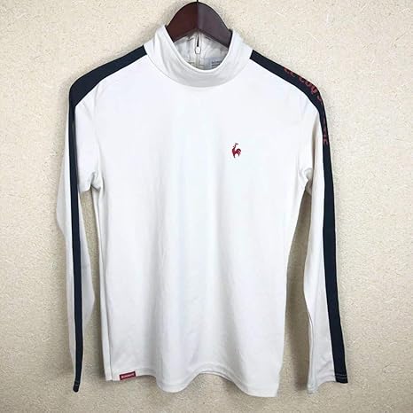 Amazon Co Jp 汚有 Lecop ルコック ゴルフウェア レディース 長袖 モックネック Tシャツ L ホワイト 練習着 インナー アンダー ウェア ホビー