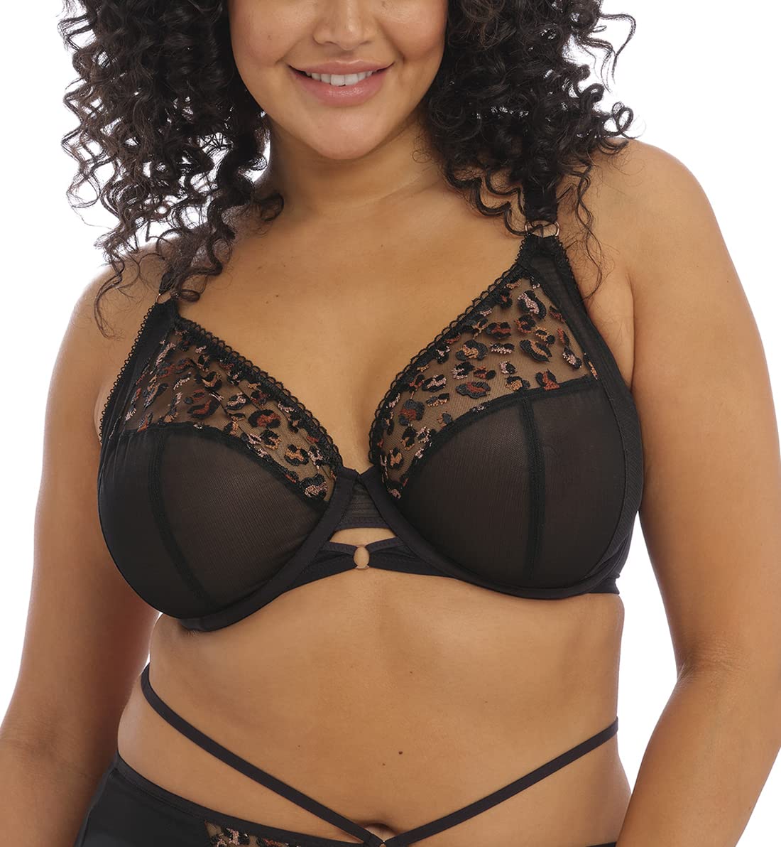 Elomi Women’s Namrah Underwire Plunge Bra Black