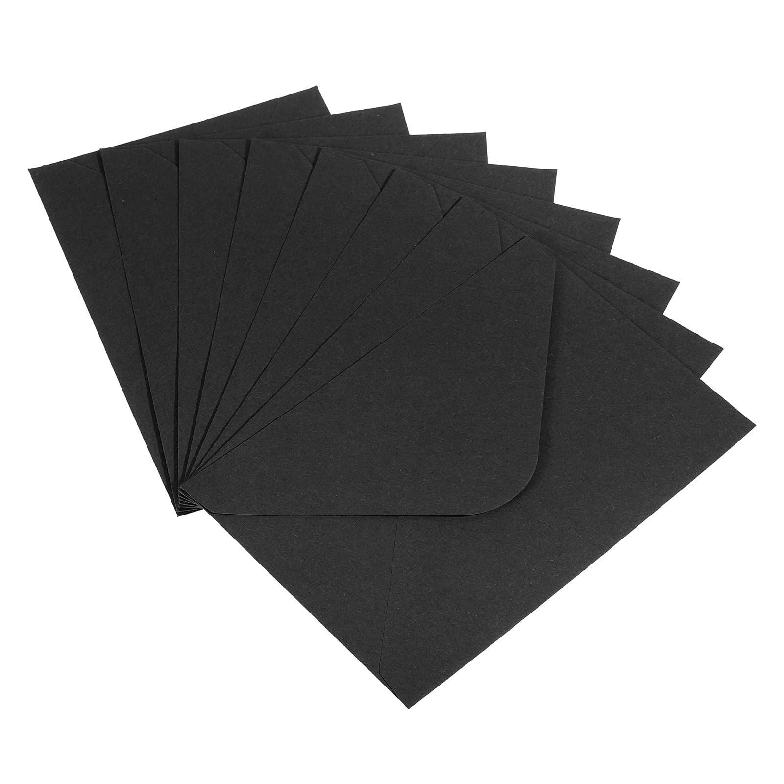 PATIKIL Mini Envelopes, 50 Pack Gift Cards Business Cards Envelope for Greeting Weddings, Black